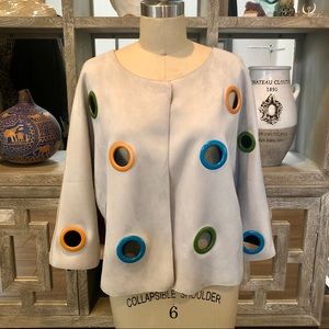 Multi Colored Grommet Jacket
